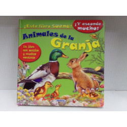 Libro animales de la granja con sonidos. Susaeta. Segunda mano.