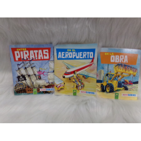 3 libros, entre piratas, en el aeropuerto y en la obra. Segunda mano.