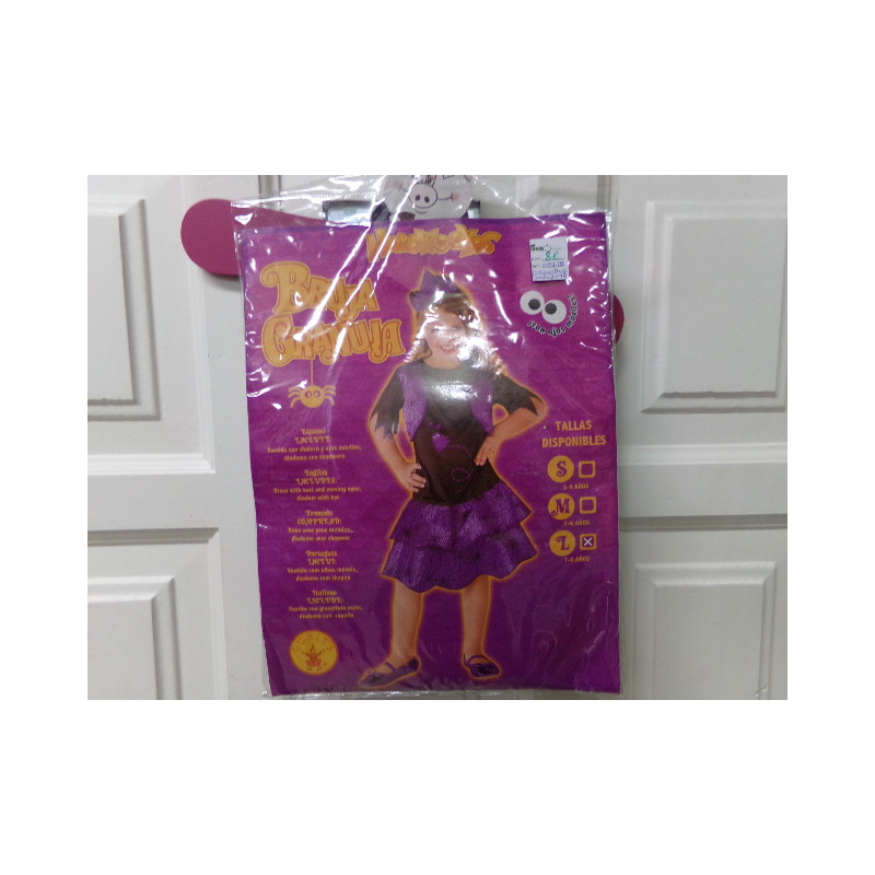 Disfraz bruja granuja 7-8 años. Segunda mano.