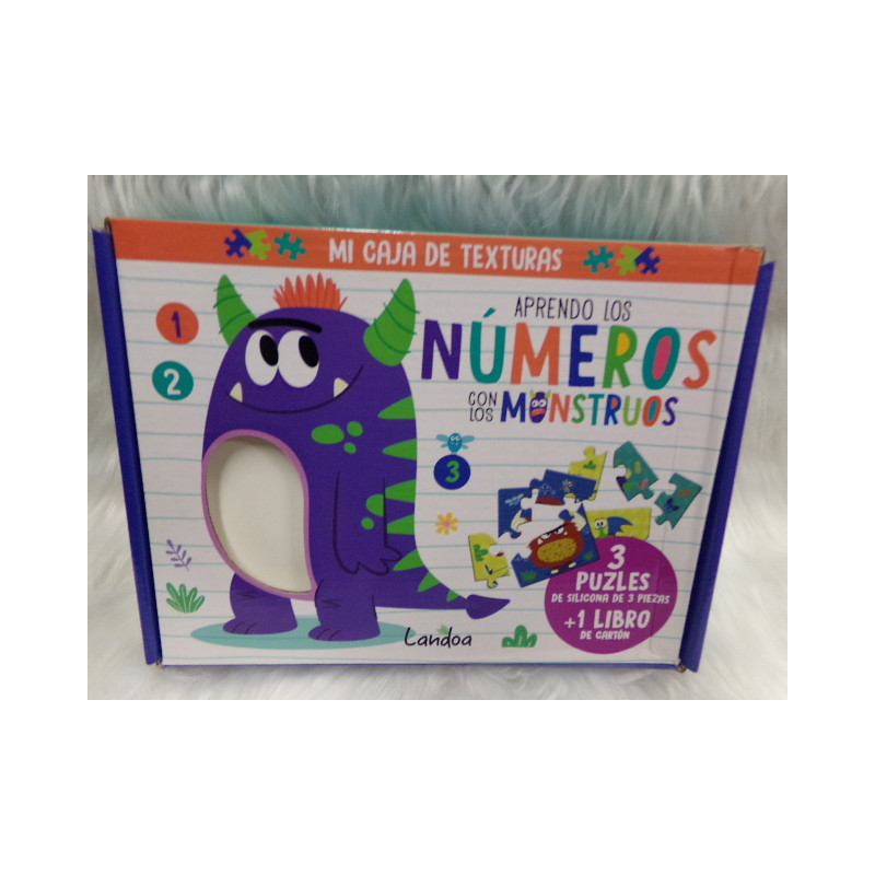 Caja de texturas. Aprendo los números. Segunda mano.