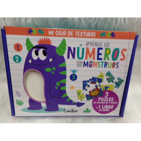 Caja de texturas. Aprendo los números. Segunda mano.