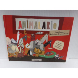 Libro Animalario Combel. Segunda mano.