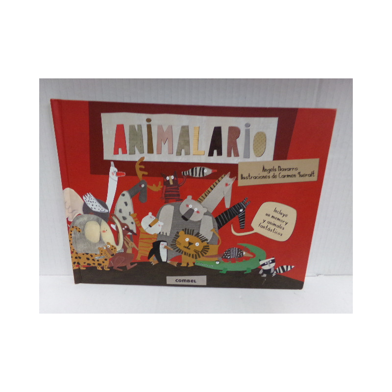 Libro Animalario Combel. Segunda mano.