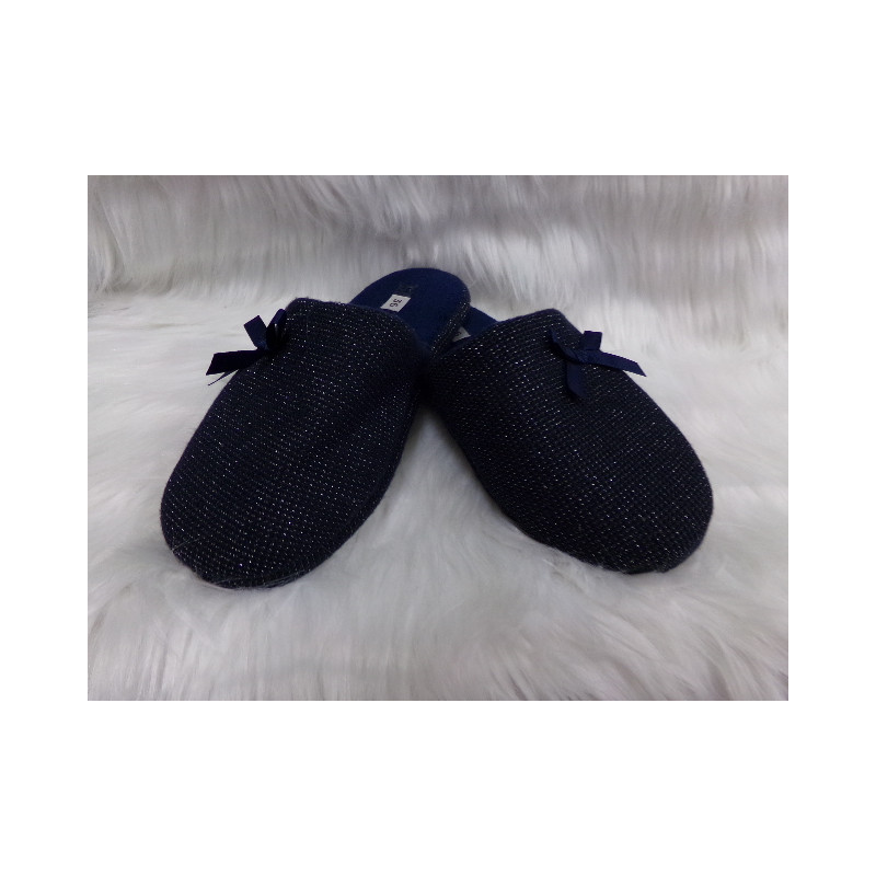 Zapatillas casa nº 36 azul marino. Segunda mano.