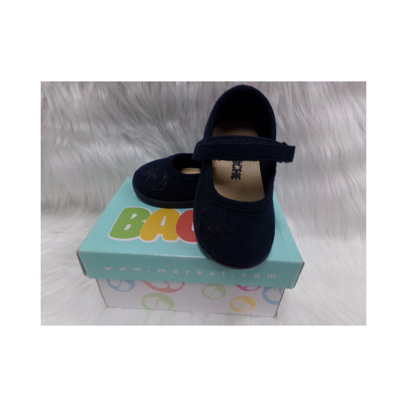 Merceditas nº 20 azul marino  Bache. Segunda mano.