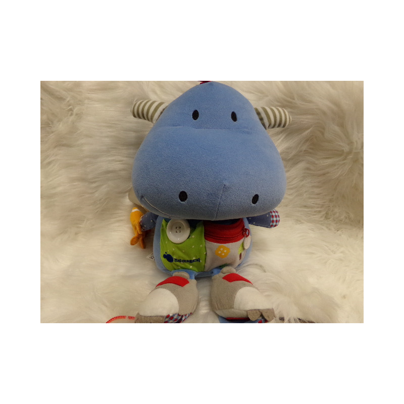 Sonajero peluche hipopótamo. Segunda mano.