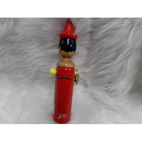 Hucha madera pinocho. Segunda mano.