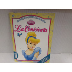 Libro con juegos y actividades a todo color La Cenicienta. Sin uso.