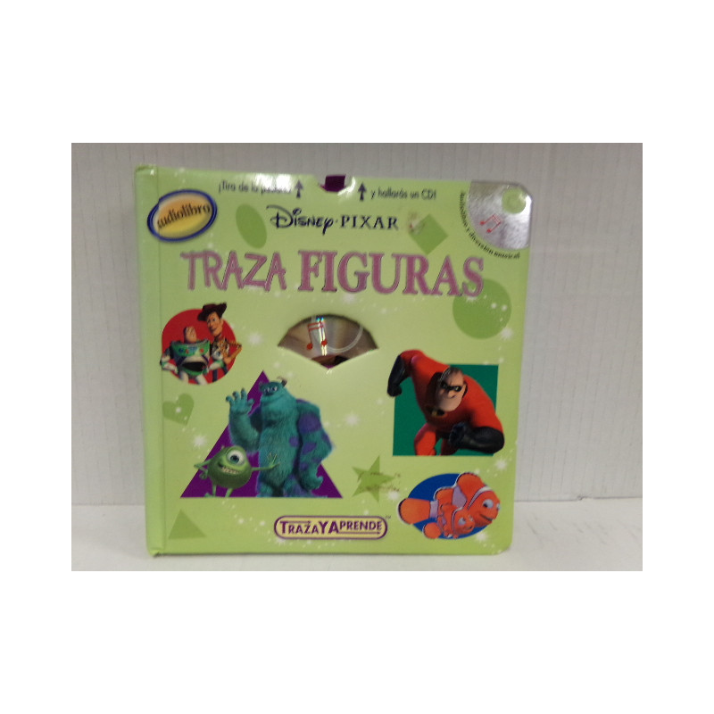 Audio libro Traza Figuras Disney. Segunda mano.