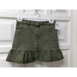 Falda vaquera verde 10 años. segunda mano.