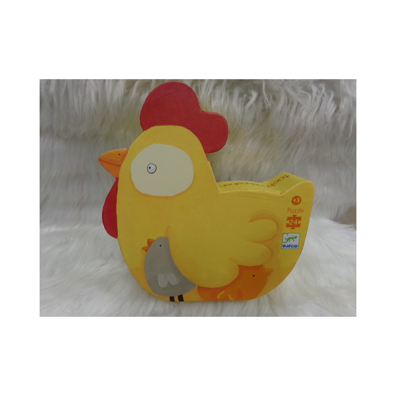 Puzzle pollito Djeco 24 piezas. Segunda mano