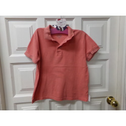 Polo naranja m/c 8-10años. Segunda mano.