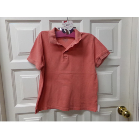 Polo naranja m/c 8-10años. Segunda mano.