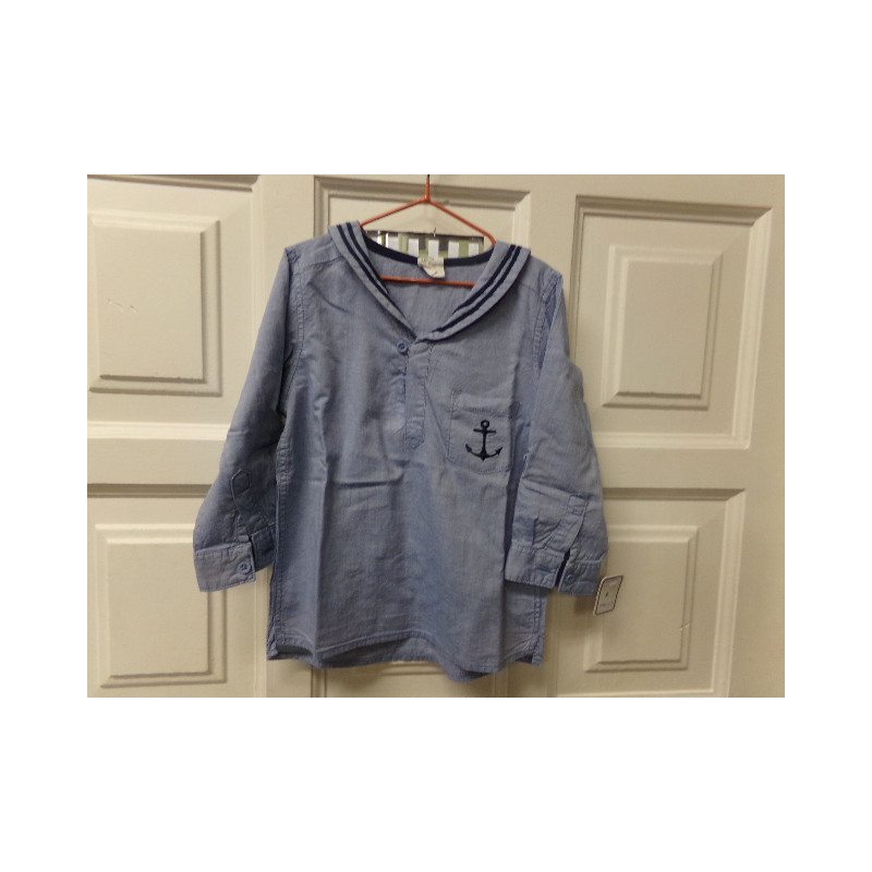 Camisa marinera m/c 3-4 años. Segunda mano.