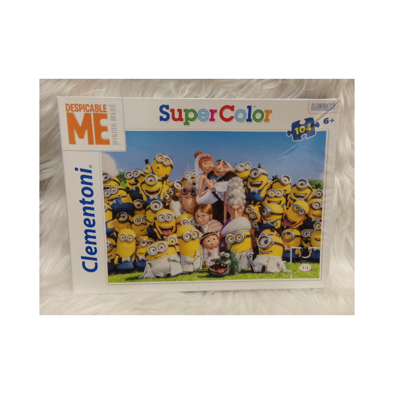Puzzle 104 piezas Minion Clementoni. Segunda mano.
