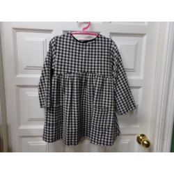 Vestido cuadros Zara 4-5 años. Segunda mano.