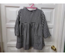 Vestido cuadros Zara 4-5 años. Segunda mano.