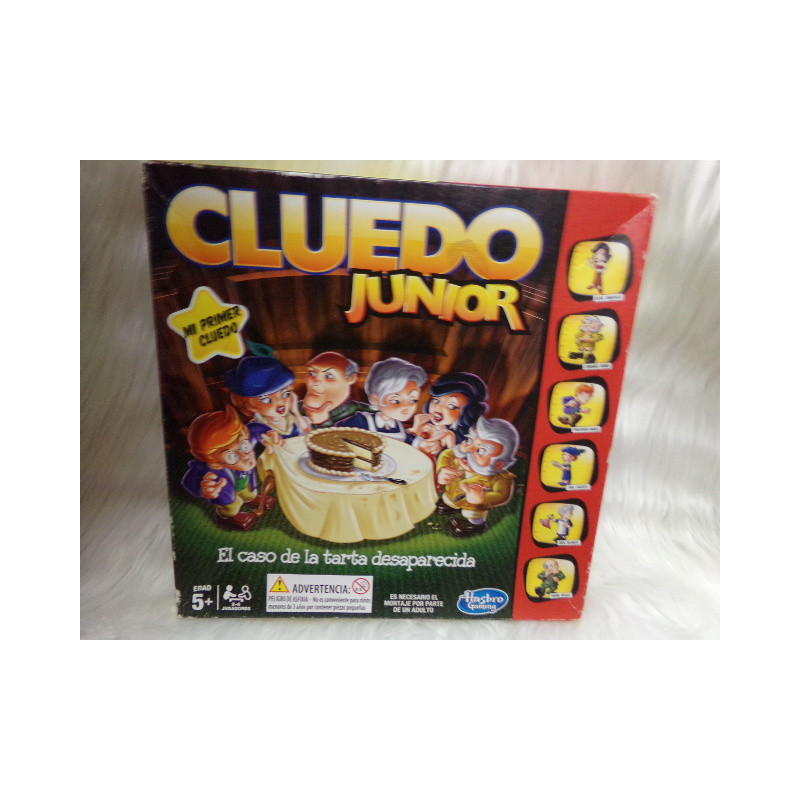 Juego de mesa Cluedo junior, el caso de la tarta desaparecida. Segunda mano.