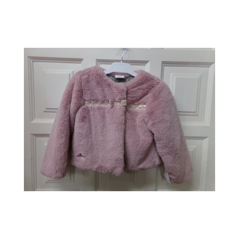 Abrigo pelito rosa Tuc Tuc 4 años. Segunda mano.