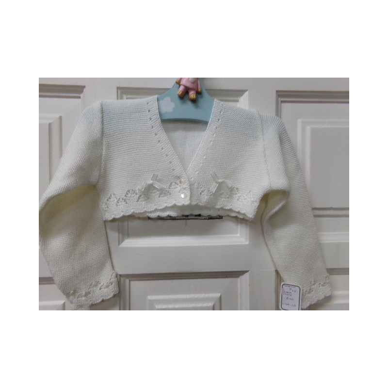 Chaqueta blanca punto 2 años. Segunda mano.