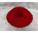 Gorro punto rojo. Segunda mano.