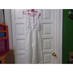 Mono blanco lino Zara  9 años. Segunda mano.