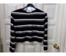 Jersey negro rayas 10-12 años- Segunda mano.