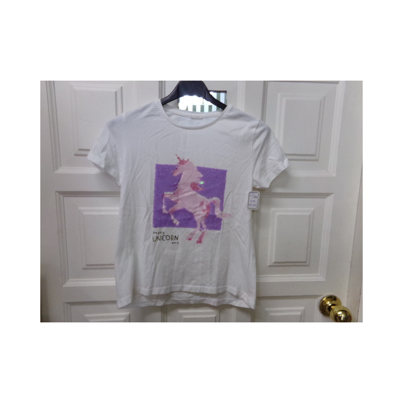 Camiseta unicornio 10 años. Segunda mano.