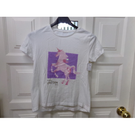 Camiseta unicornio 10 años. Segunda mano.