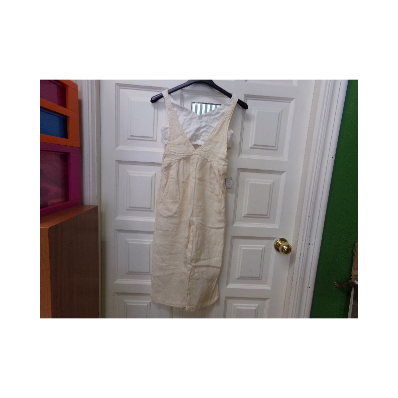 Mono lino Zara beig 7 años. Segunda mano.