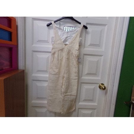 Mono lino Zara beig 7 años. Segunda mano.