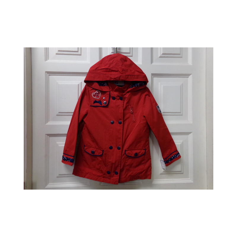 Parka roja con chaleco Orchestra. Segunda mano.