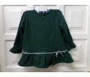 Vestido sudadera verde 4 años. Segunda mano.