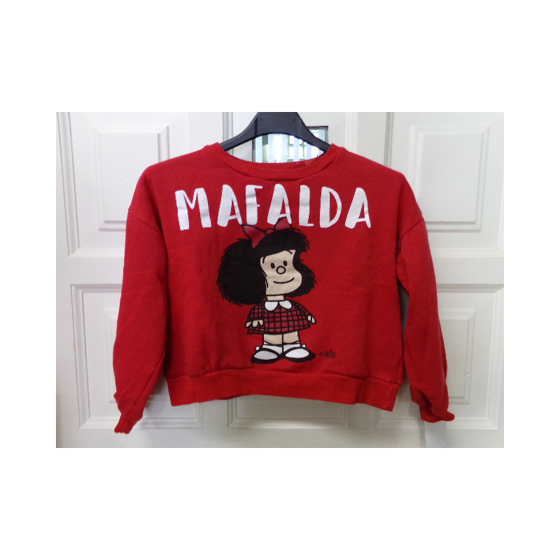 Sudadera Mafalda 6 años. Segunda mano.