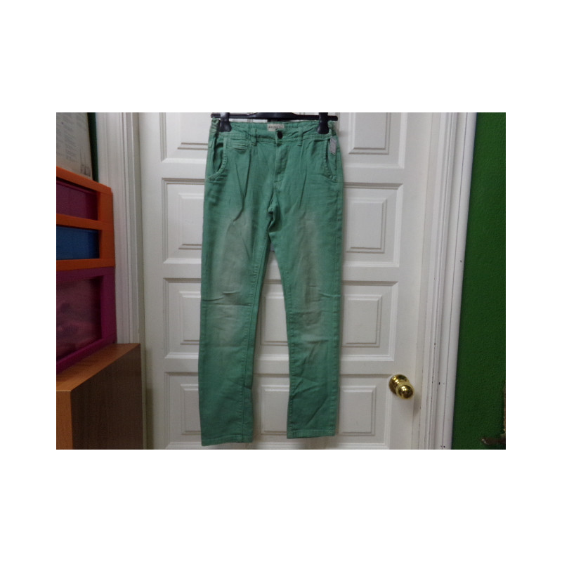 Pantalón vaquero verde Corte Ingles. Segunda mano.