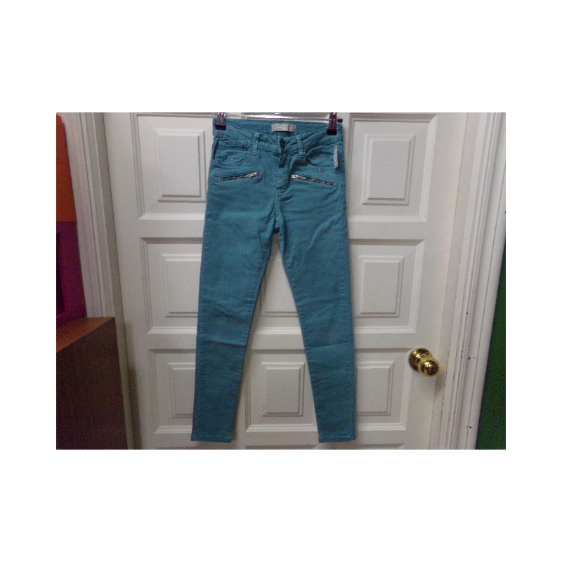 Pantalón vaquero verde 9-10 años. Segunda mano.