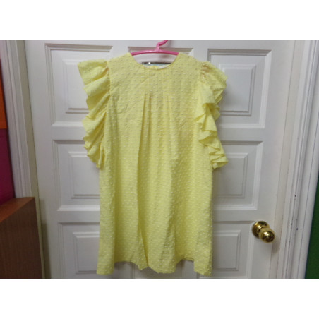 Vestido amarillo Mia y Lia 10 años. Segunda mano.