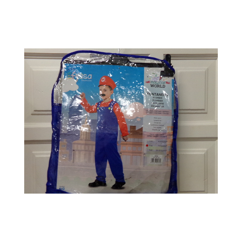 Disfraz super Mario 7-9 años. Segunda mano.