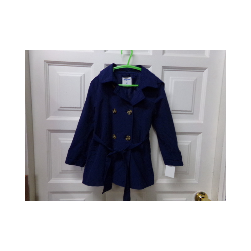 Gabardina azul Mayoral 4 años. Segunda mano.