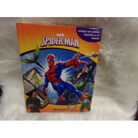 Libro con figuras Spiderman. Segunda mano.