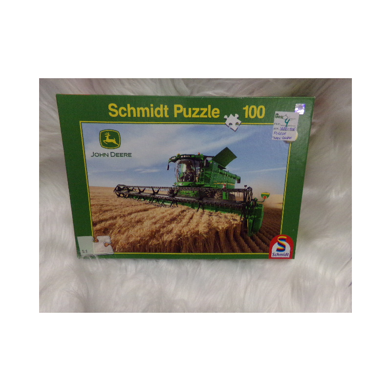 Puzzle 100 piezas cosehadora John Deere. Segunda mano.