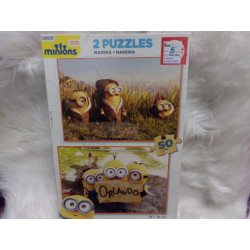 2 puzzles de madera 50...