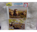 2 puzzles de madera 50 piezas, Minions. Segunda mano.