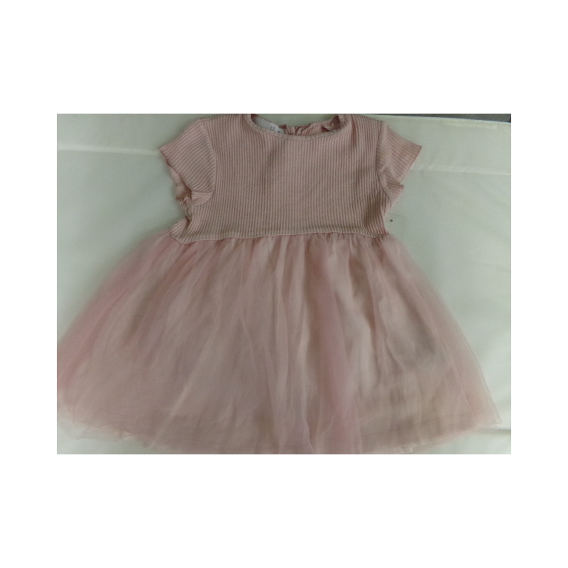 Vestido rosa Zara, falda tull, 2-3 años. Segunda mano.