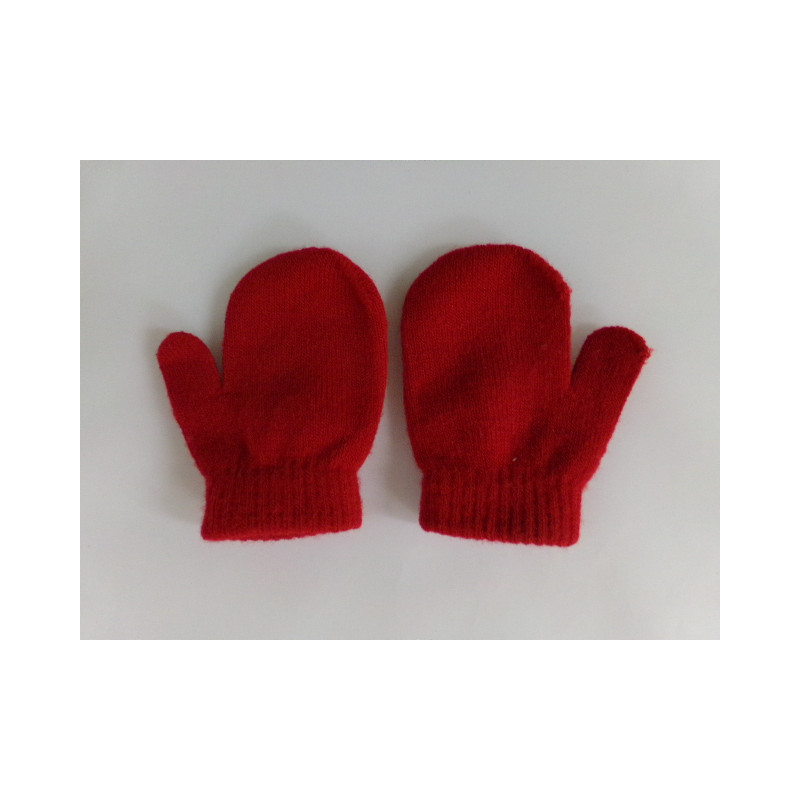 Manoplas rojas 1 año. Segunda mano.