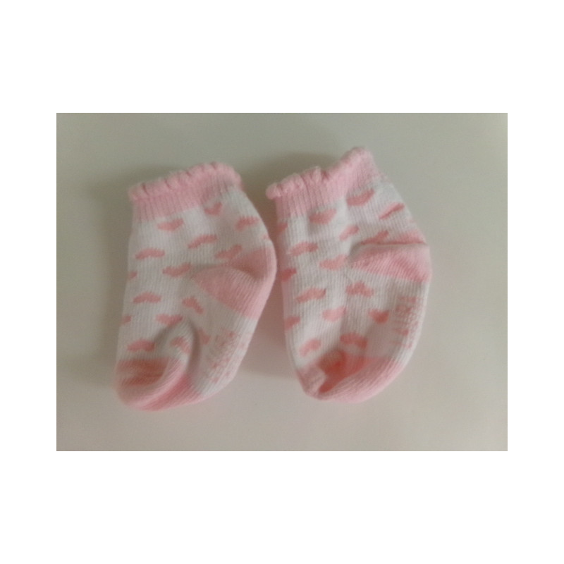 Calcetines rosa 0 meses. Segunda mano.