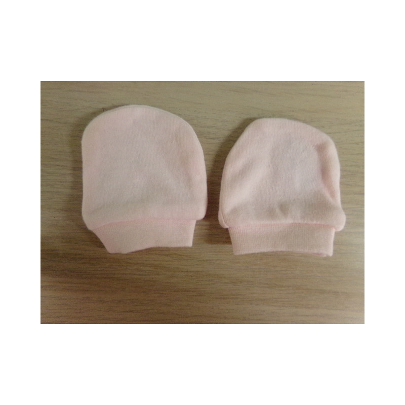 Manoplas rosa 0 meses. Segunda mano.
