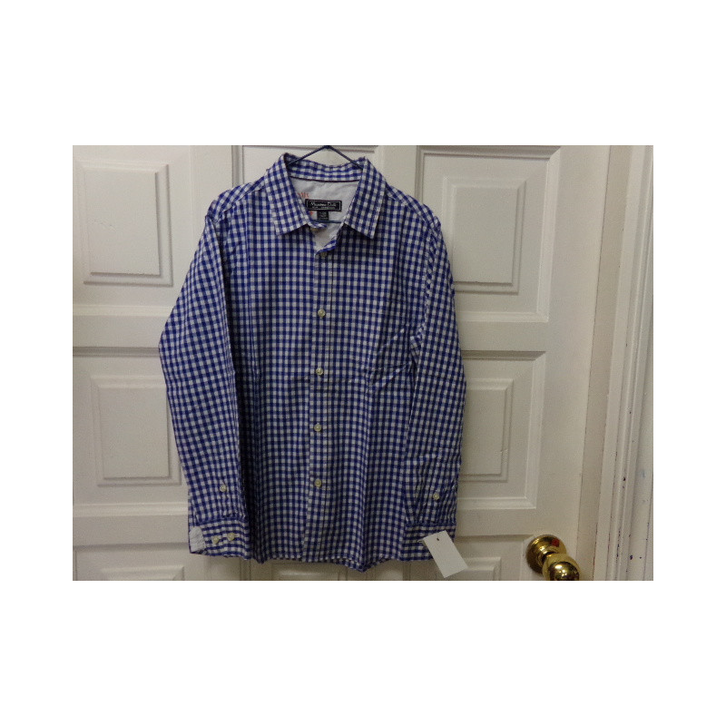 Camisa azul cuadros Máximo Dutti 7-8 años. Segunda mano.