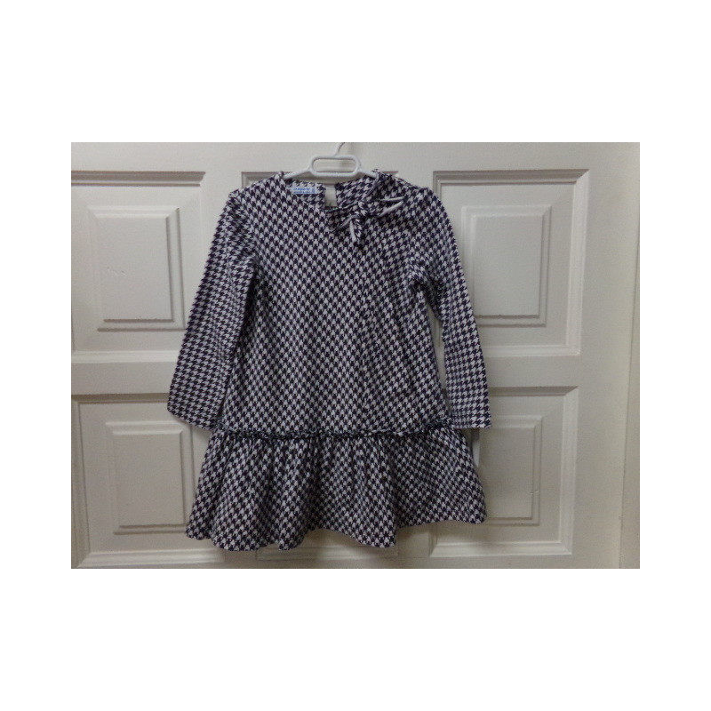 Vestido Mayoral blanco y negro 2 años. Segunda mano.