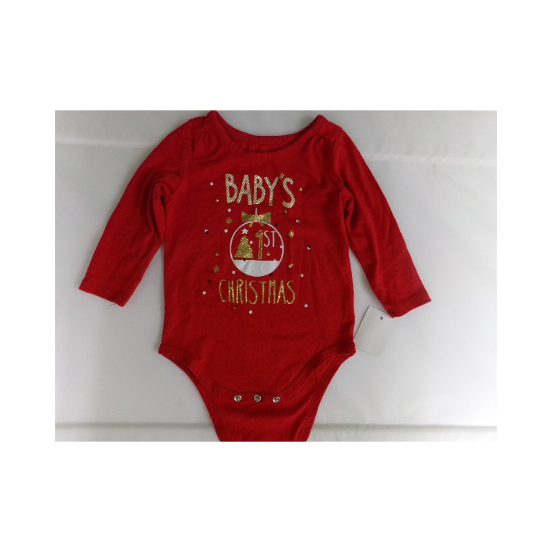 Body rojo navideño 6 meses. Segunda mano.